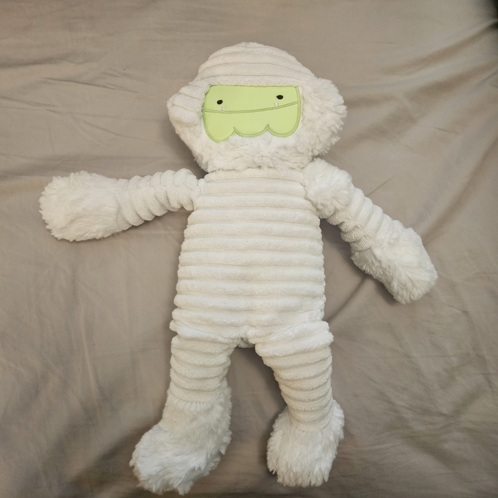 Cuddly Creature Plush Toy - White and Lime